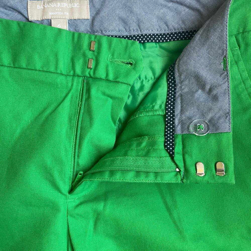 Banana Republic Bright Green Cropped Pants - Picture 5 of 11